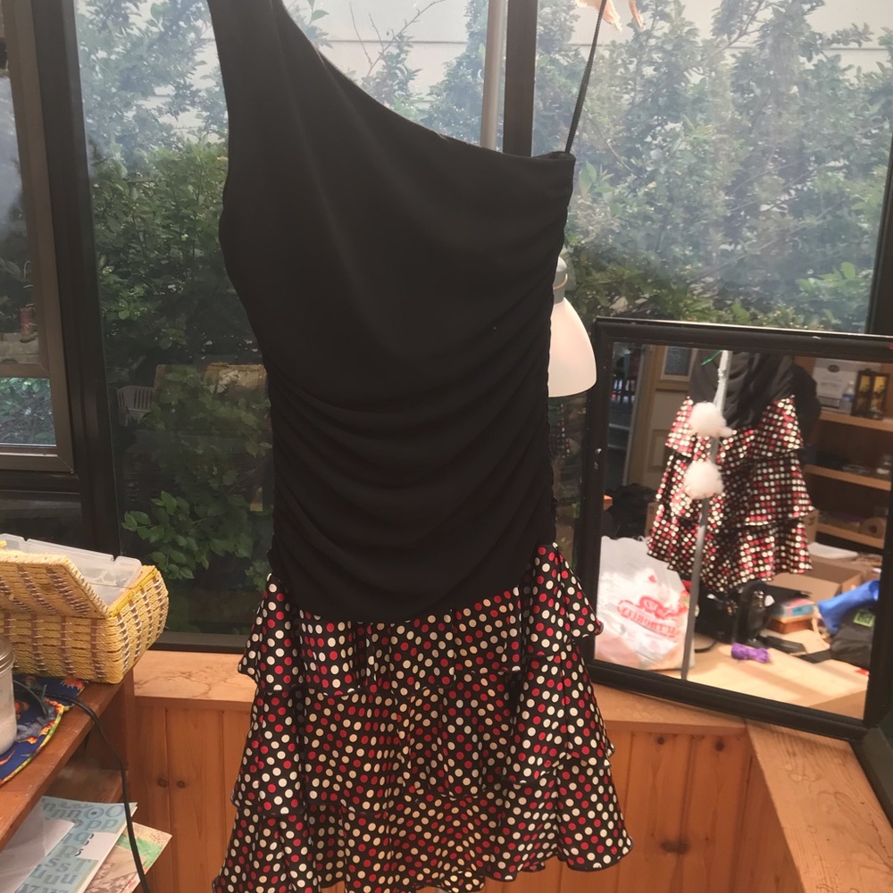 JODI KRISTOPHER Like New One Shouldered Dress